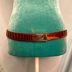 Vintage alligator skin belt